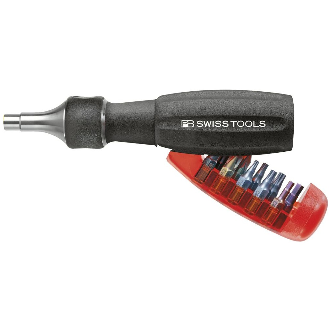 Swiss Tools Magazin-Bithalter lang 10-teilig mit Ratsche