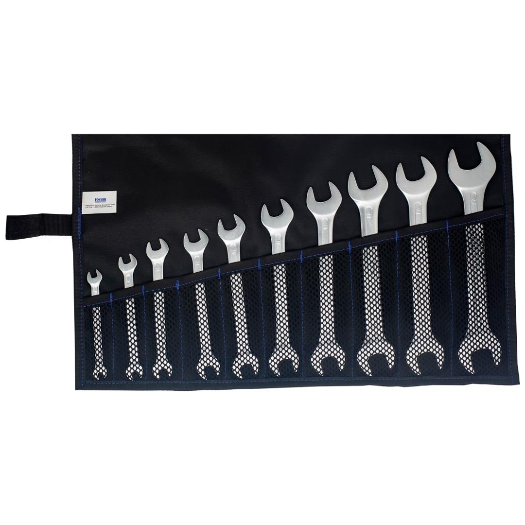 Forum Doppelmaulschlüssel-Satz DIN3110 6-27mm 10-teilig in Rolltasche