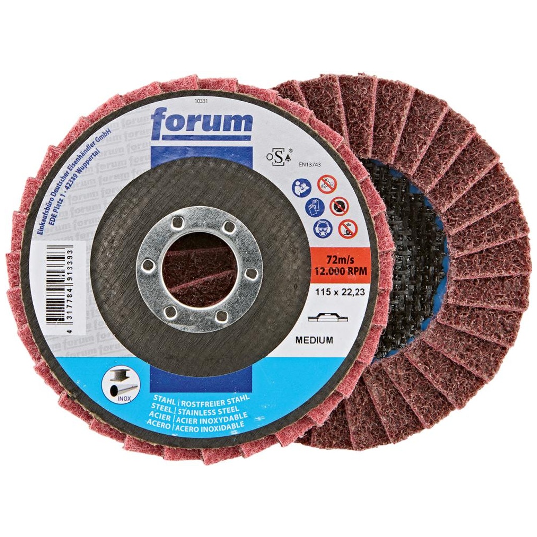 Forum Fächerschleifscheibe 115 mm, Vlies,med