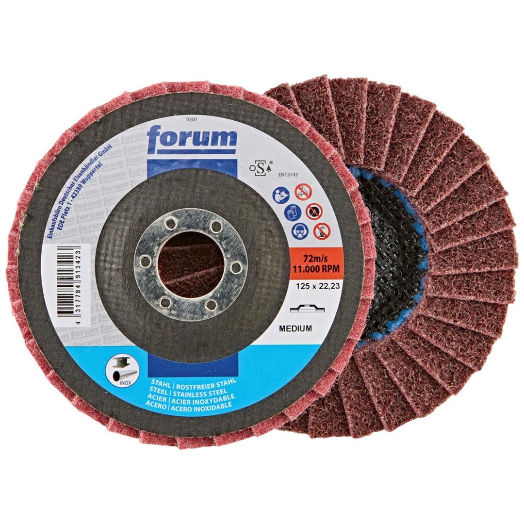 Forum Fächerschleifscheibe 125 mm, Vlies,med