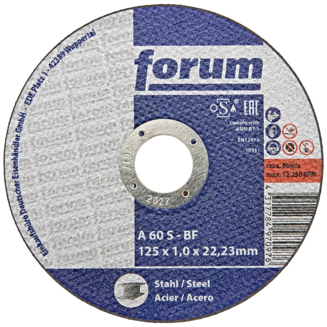 Forum Trennscheibe Stahl 125 x 1,0 mm, T41 gerade