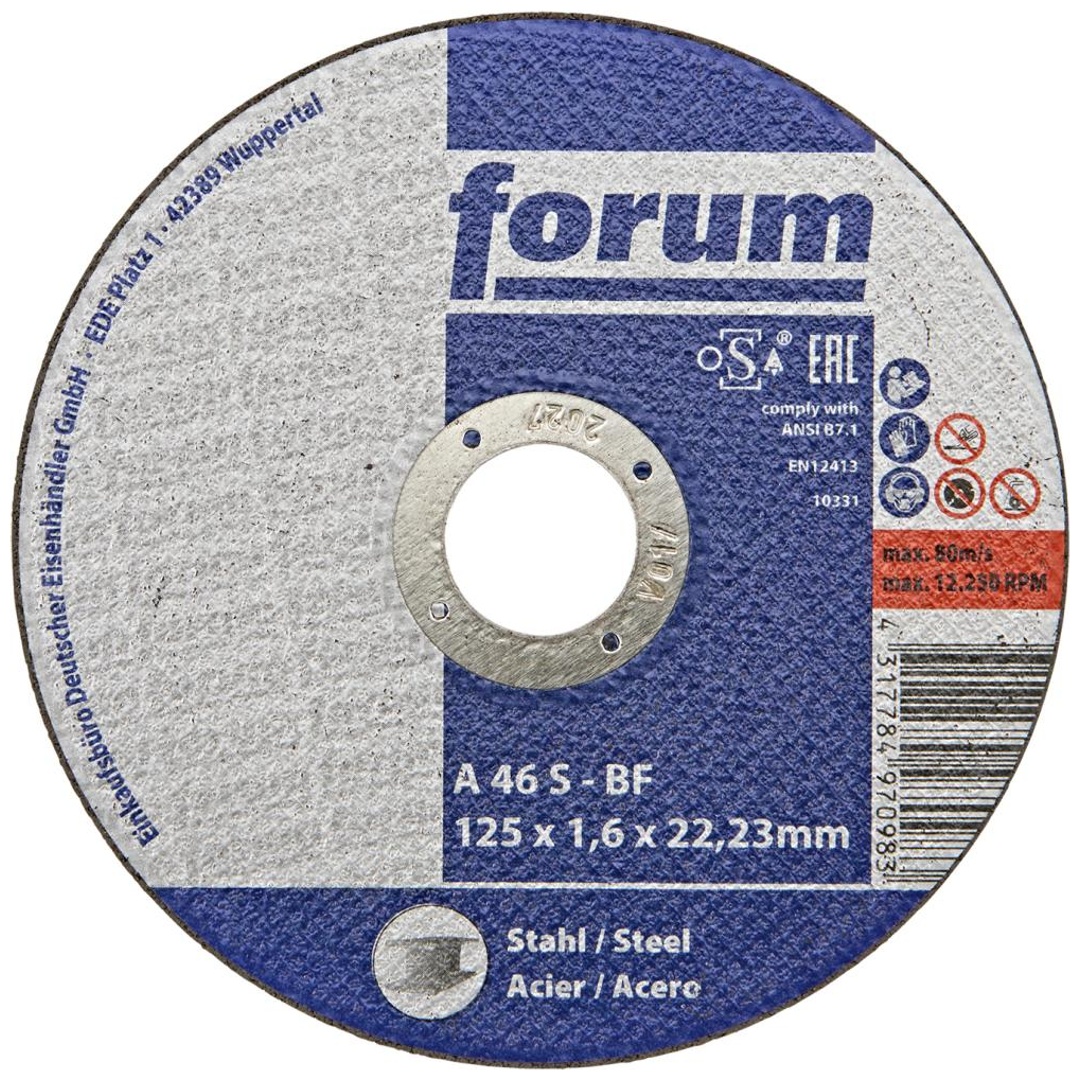 Forum Trennscheibe Stahl 125 x 1,6 mm, T41 gerade