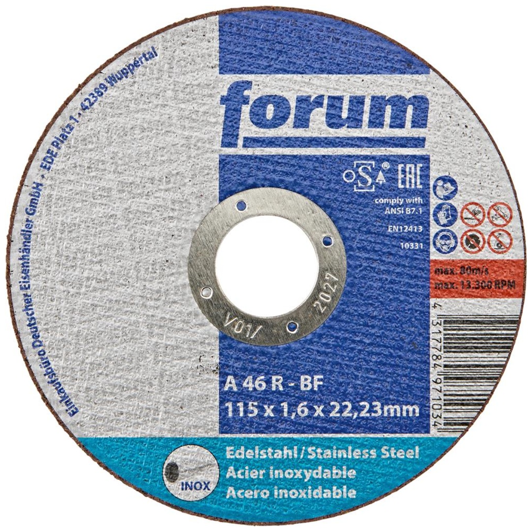 Forum Trennscheibe INOX 115 x 1,6 mm, T41 gerade