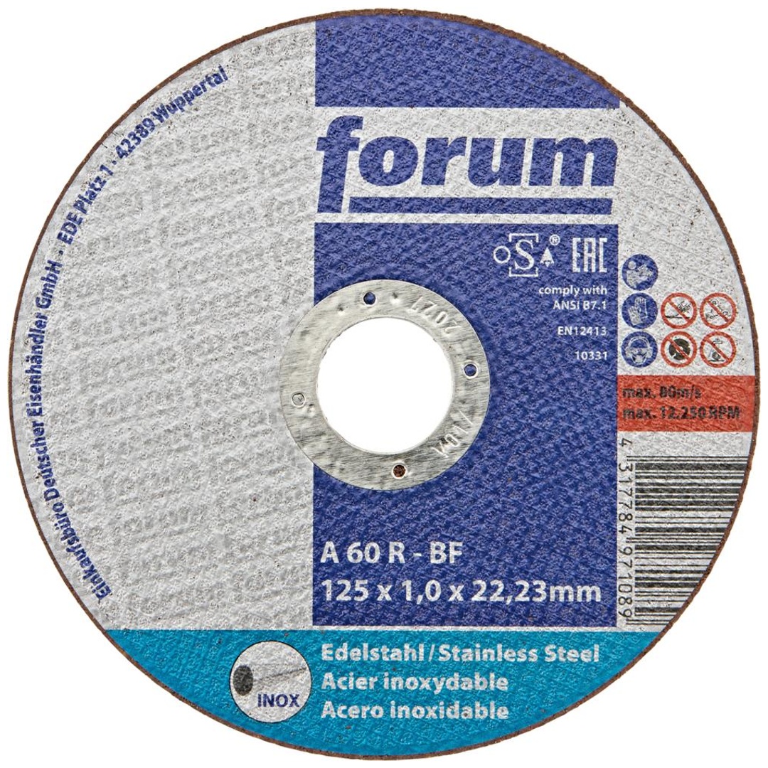 Forum Trennscheibe INOX 125 x 1,0 mm, T41 gerade