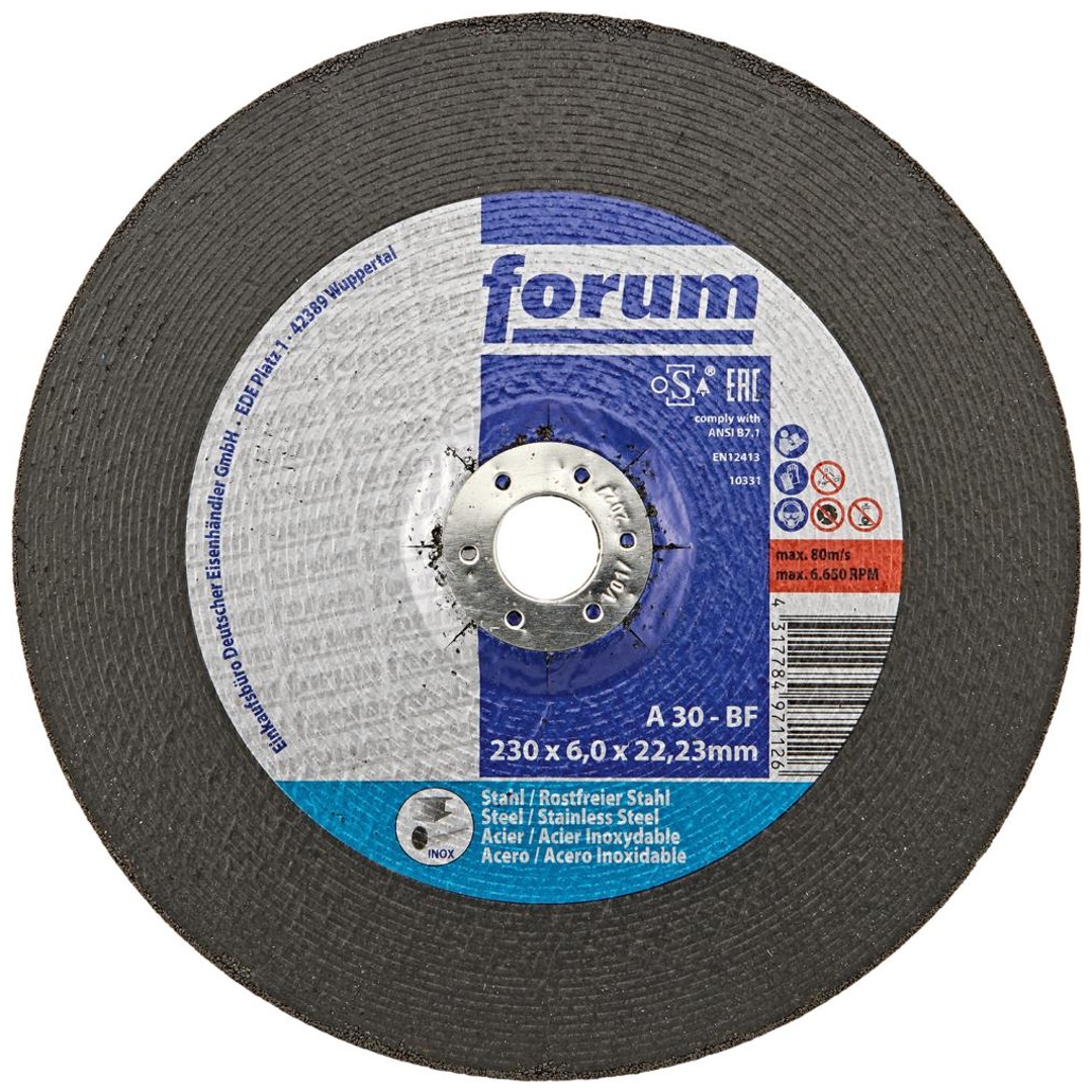Forum Schruppscheibe Stahl/INOX230 x 6 mm, T42 gekröpft