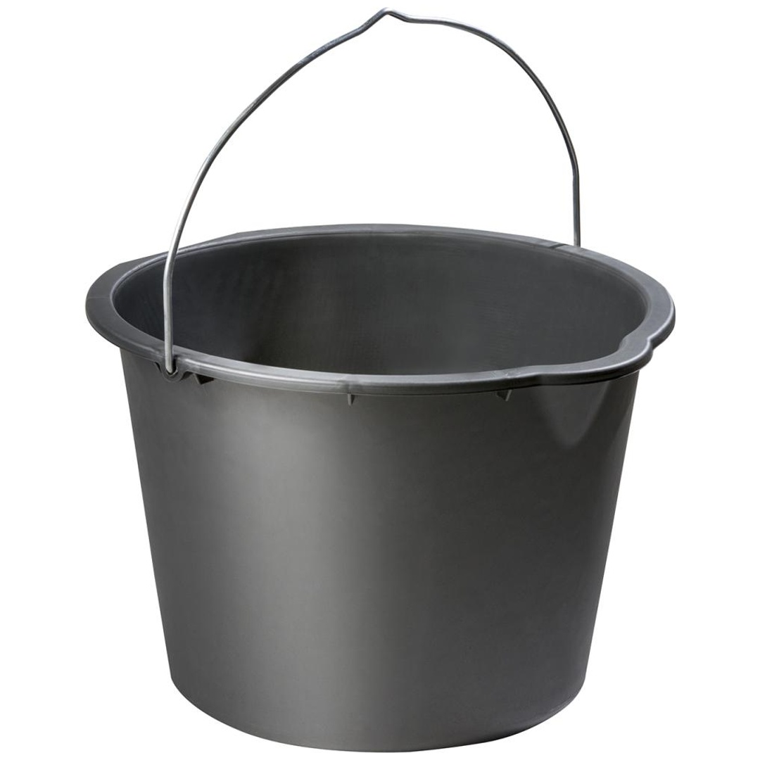 Eimer mit Tülle, 20 l, schwarz