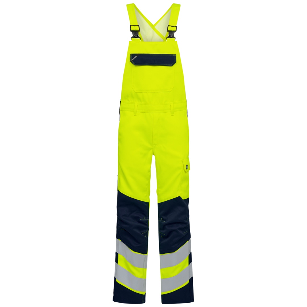 ENGEL Warnschutz-Latzhose Safety 3321-188 Gr. 94 gelb/blue ink