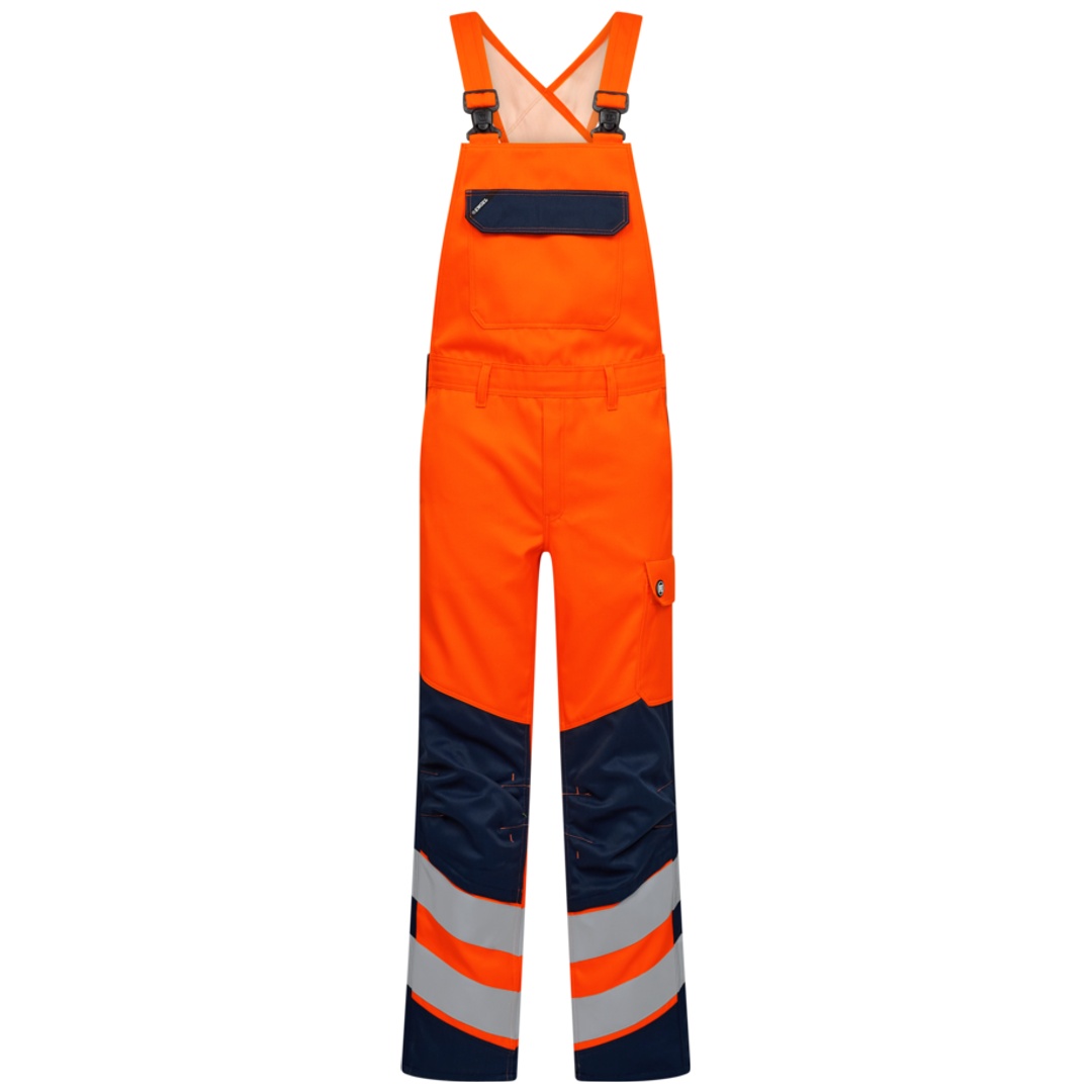 ENGEL Warnschutz-Latzhose Safety 3321-188 Gr. 106 orange/blue ink