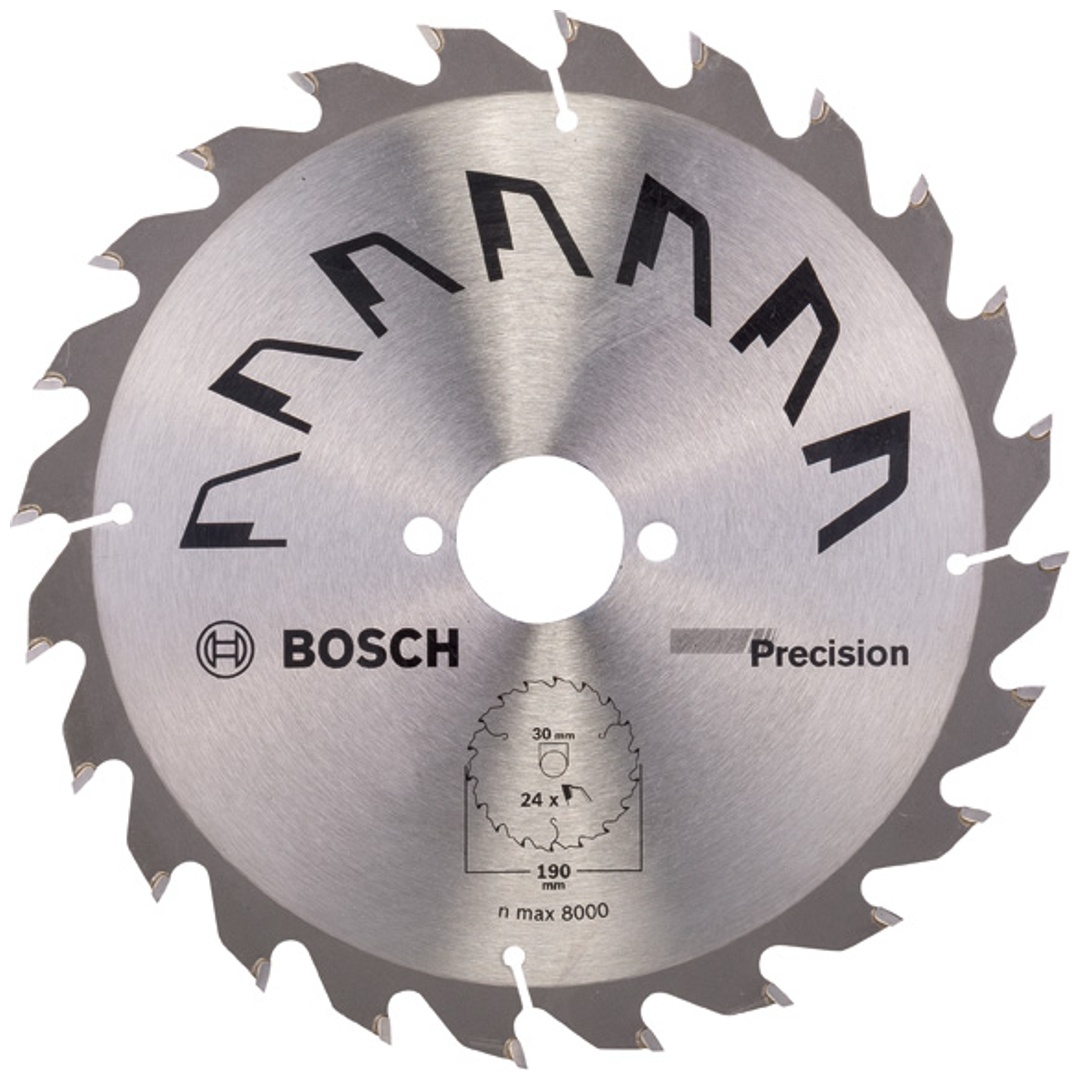 Bosch Kreissägeblatt PRECISION, DIY, 190 x 30 x 2,5 mm, 24
