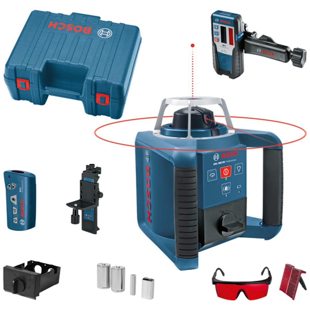Bosch Professional Bosch Rotationslaser GRL 300 HV, incl. Zubehör, Handwerkerkoffer