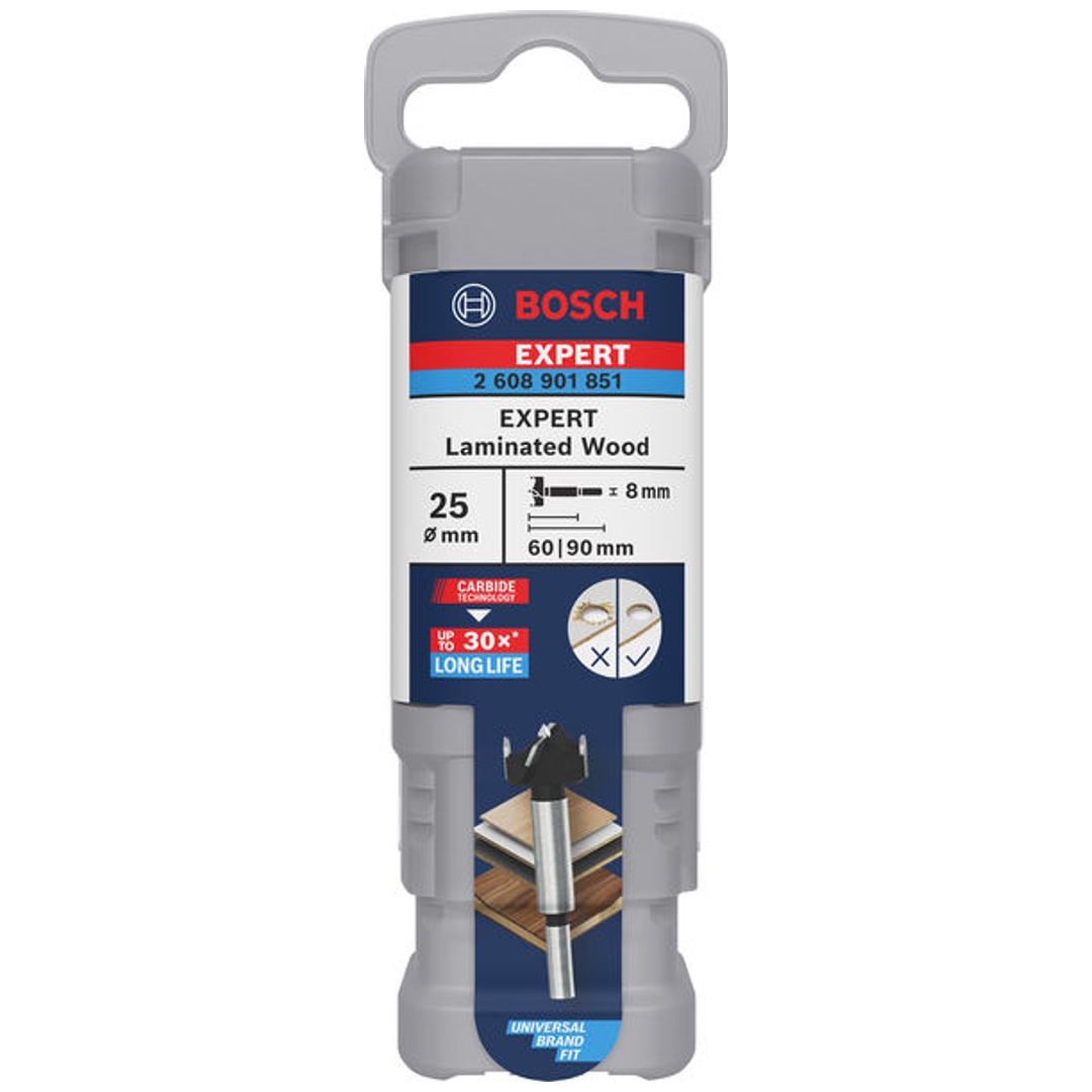 Bosch Professional Bosch EXPERT Scharnierlochbohrer Laminated Wood, 25 x 60 x 90 mm