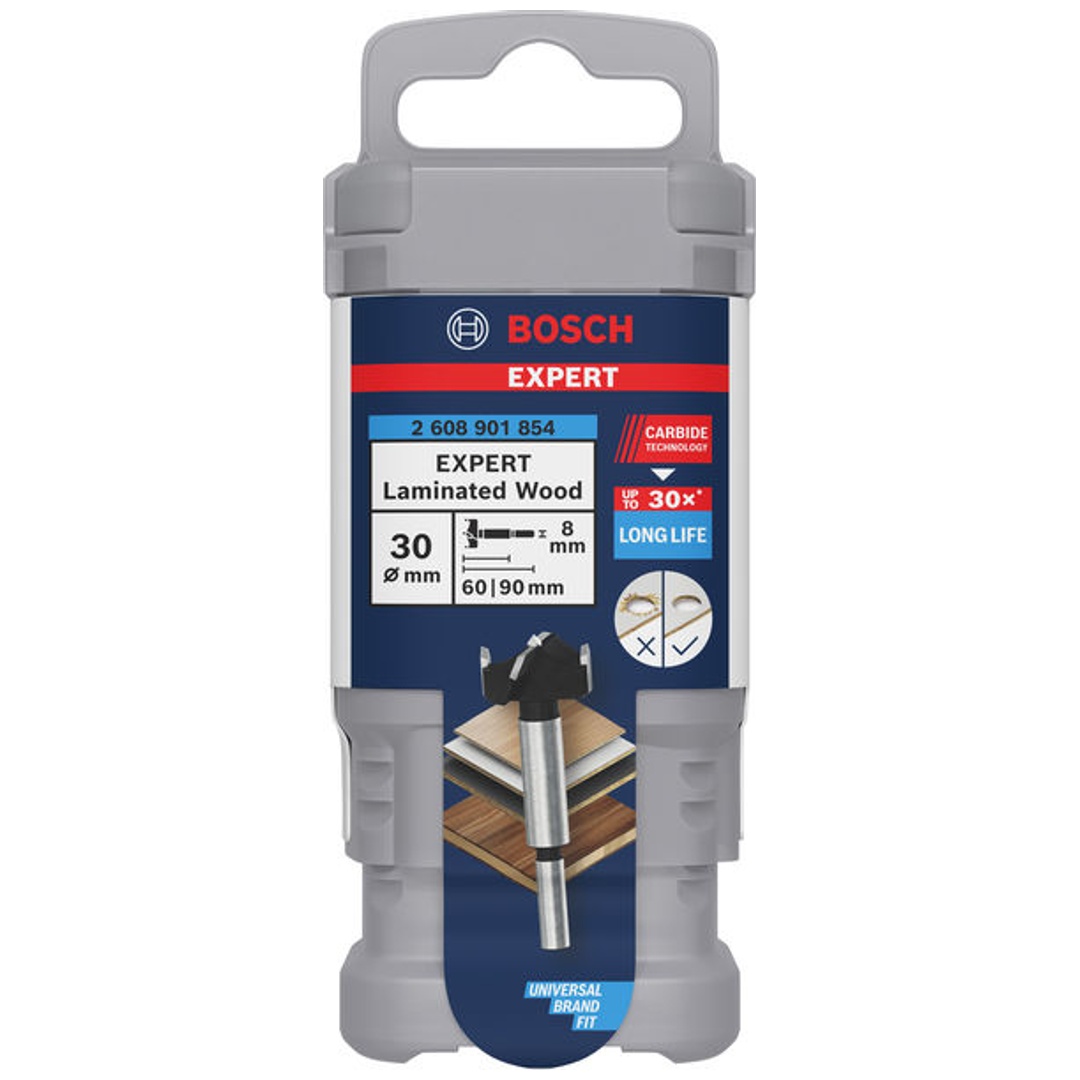 Bosch Professional Bosch EXPERT Scharnierlochbohrer Laminated Wood, 30 x 60 x 90 mm