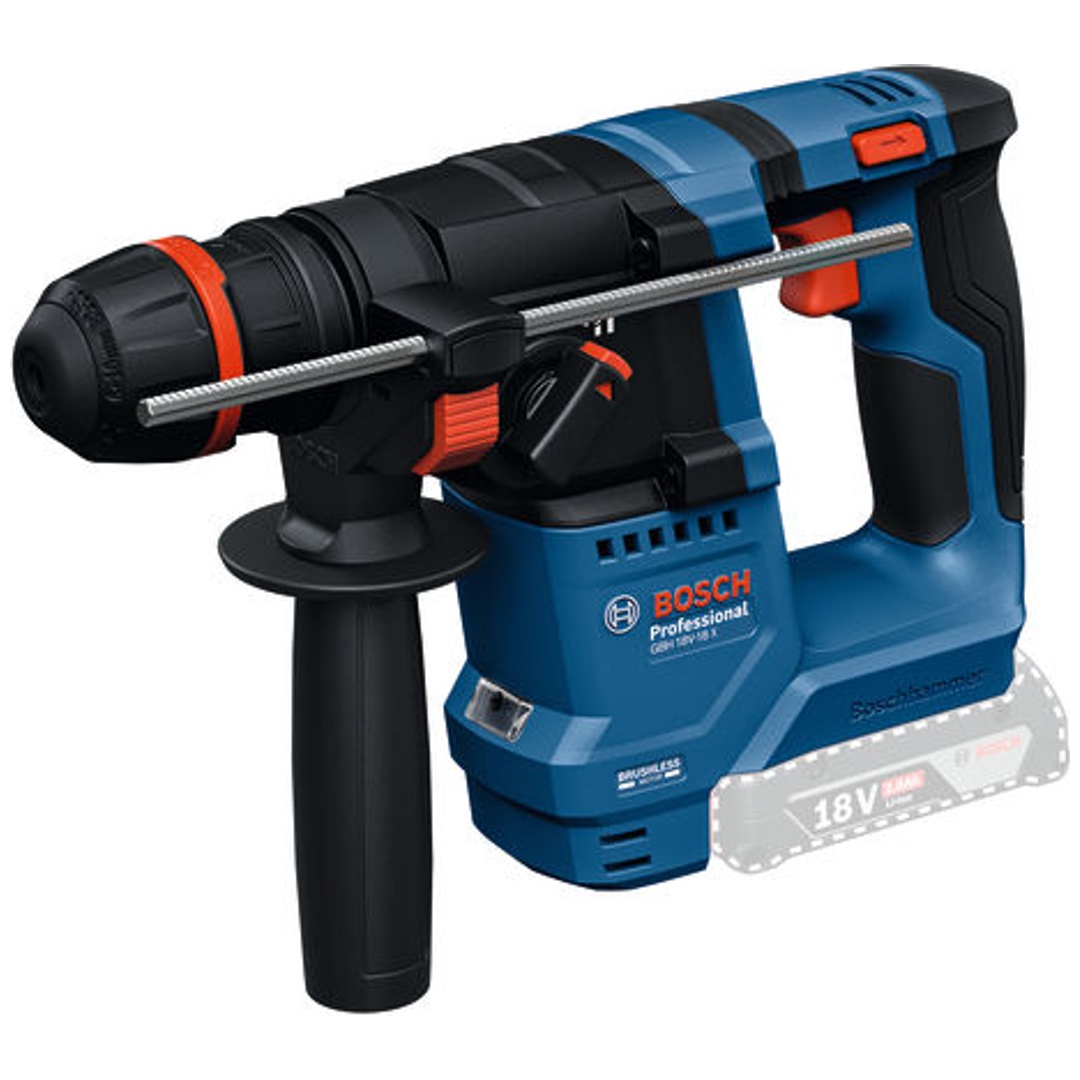 Bosch Professional Bosch Akku-Bohrhammer mit ONECHUCK GBH 18V-18 X, incl. Tiefenanschlag, Karton