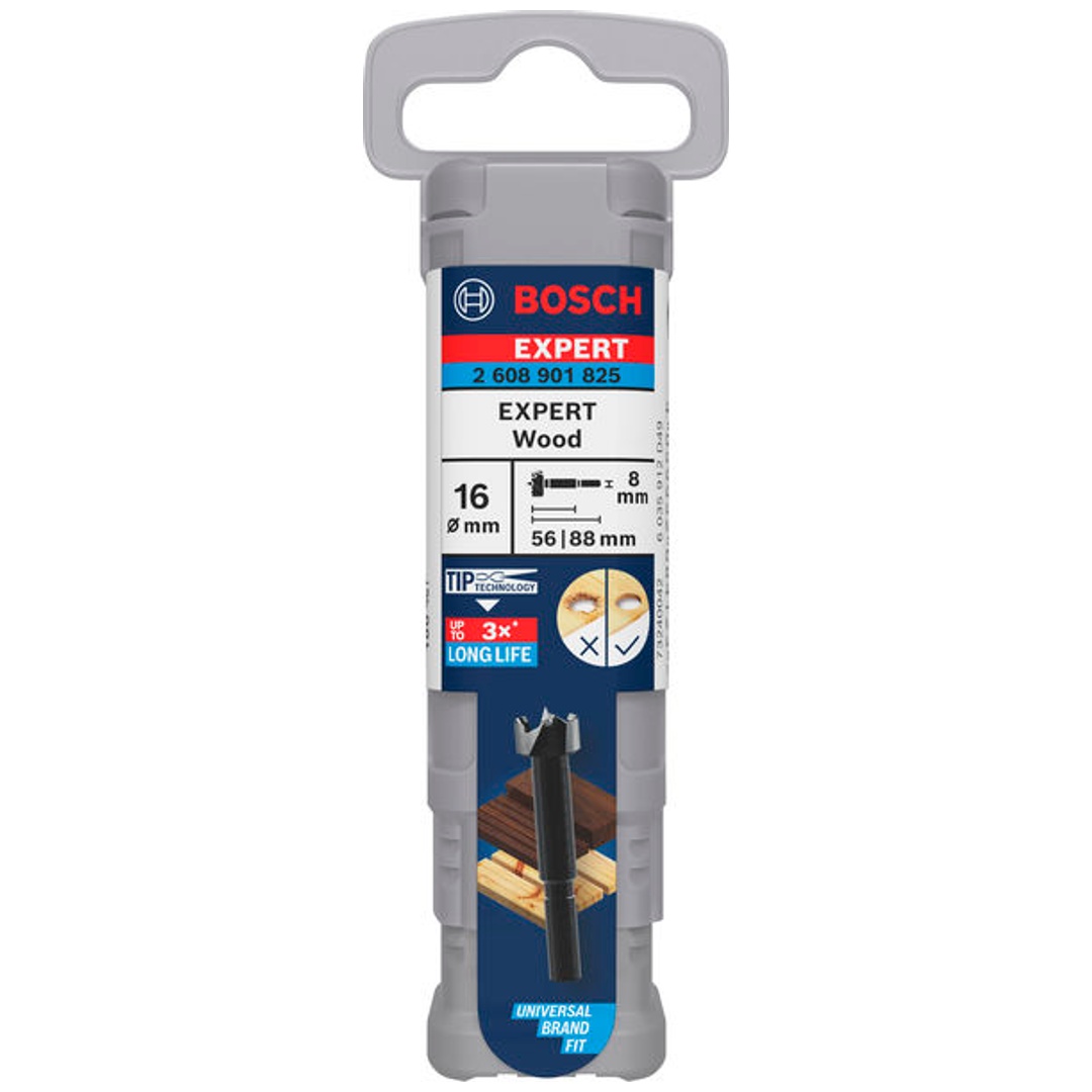 Bosch Professional Bosch EXPERT Forstnerbohrer Wood, 16 mm, D8 mm