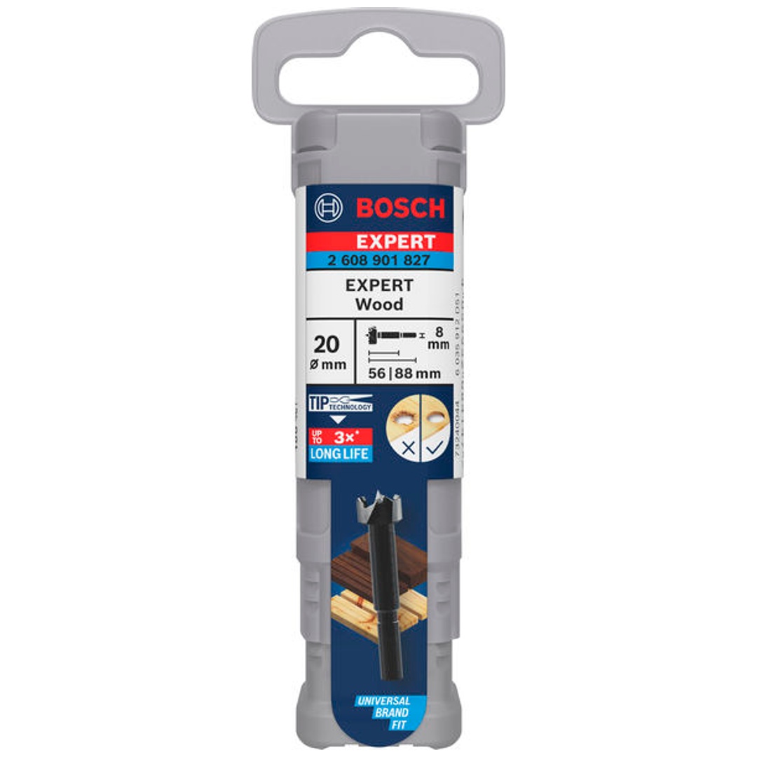 Bosch Professional Bosch EXPERT Forstnerbohrer Wood, 20 mm, D8 mm