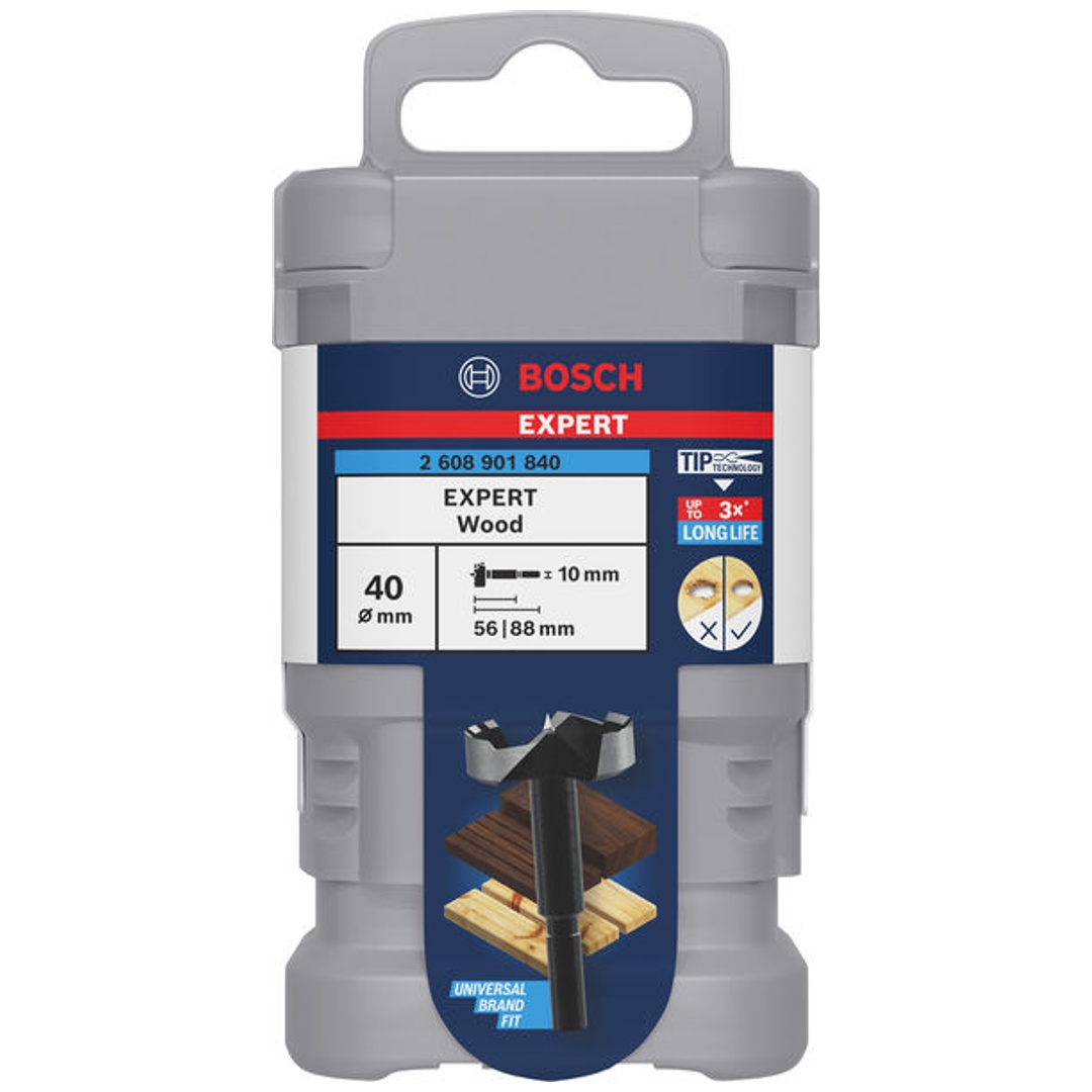 Bosch Professional Bosch EXPERT Forstnerbohrer Wood, 40 mm, D10 mm