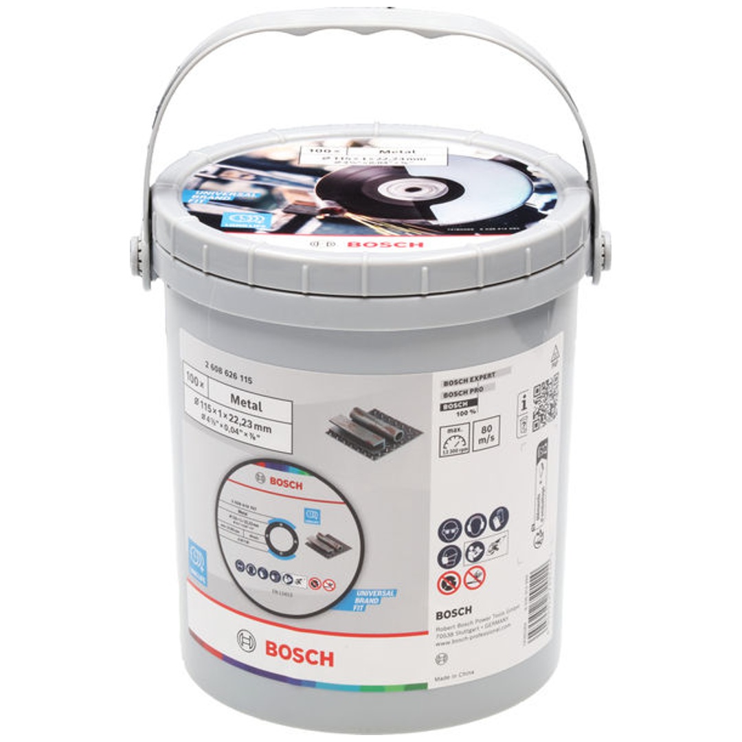 Bosch Professional Bosch Standard for Metal Trennscheibe, 115 x 1 x 100, 100 Stk.