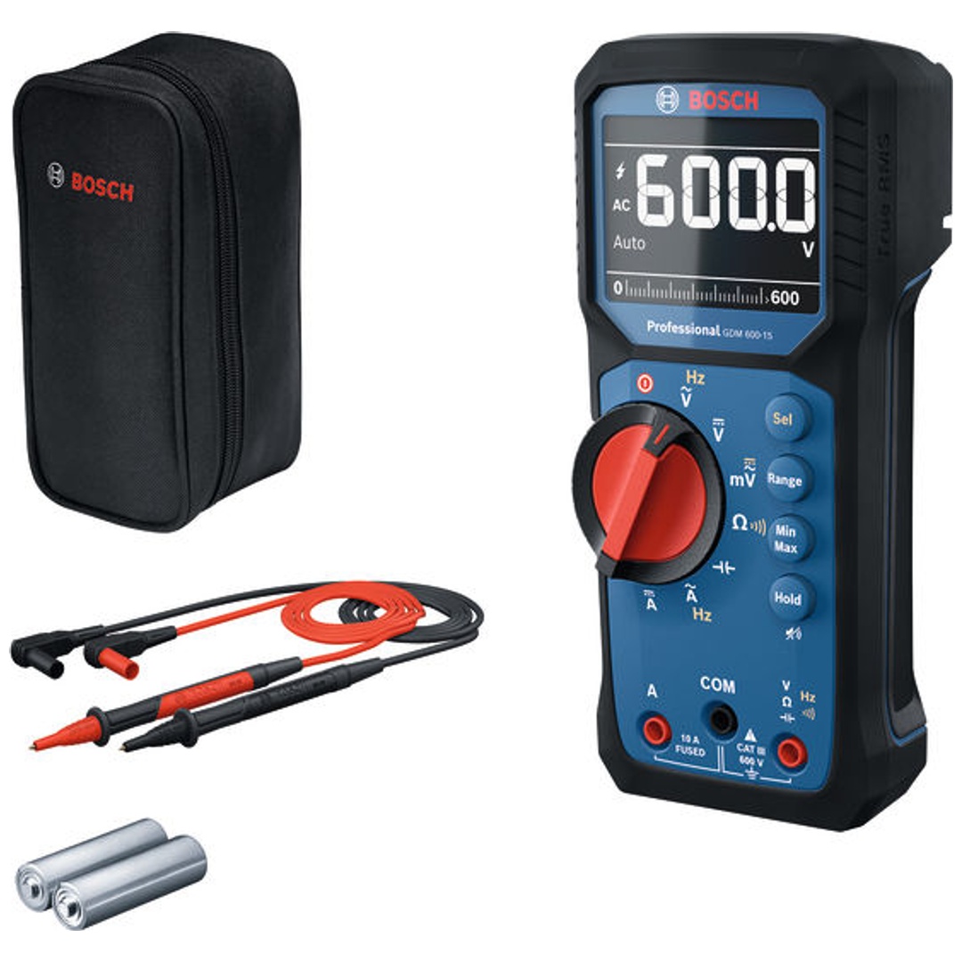 Bosch Professional Bosch Multimeter GDM 600-15, incl. Zubehör, Tasche