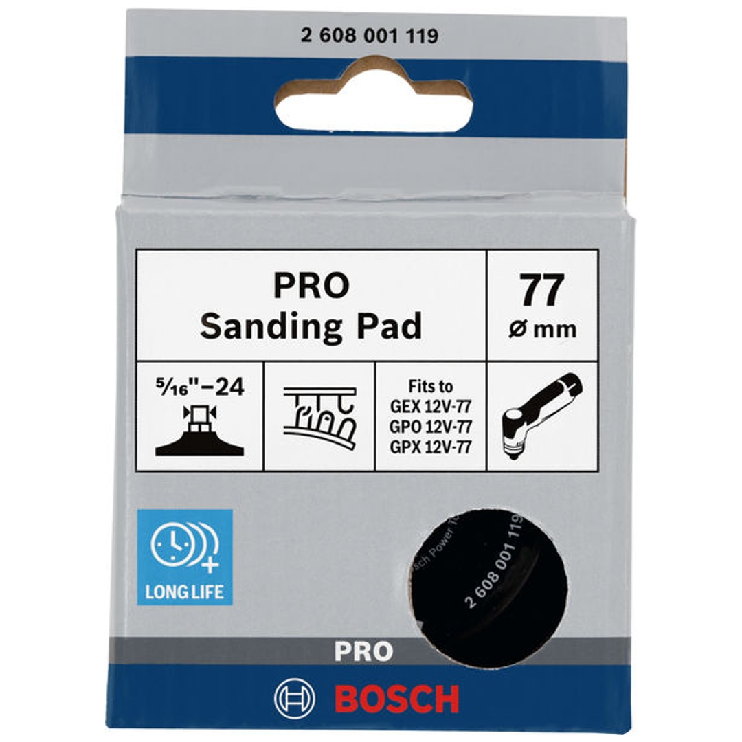 Bosch Professional Bosch PRO Schleifteller, 77 mm, Klett