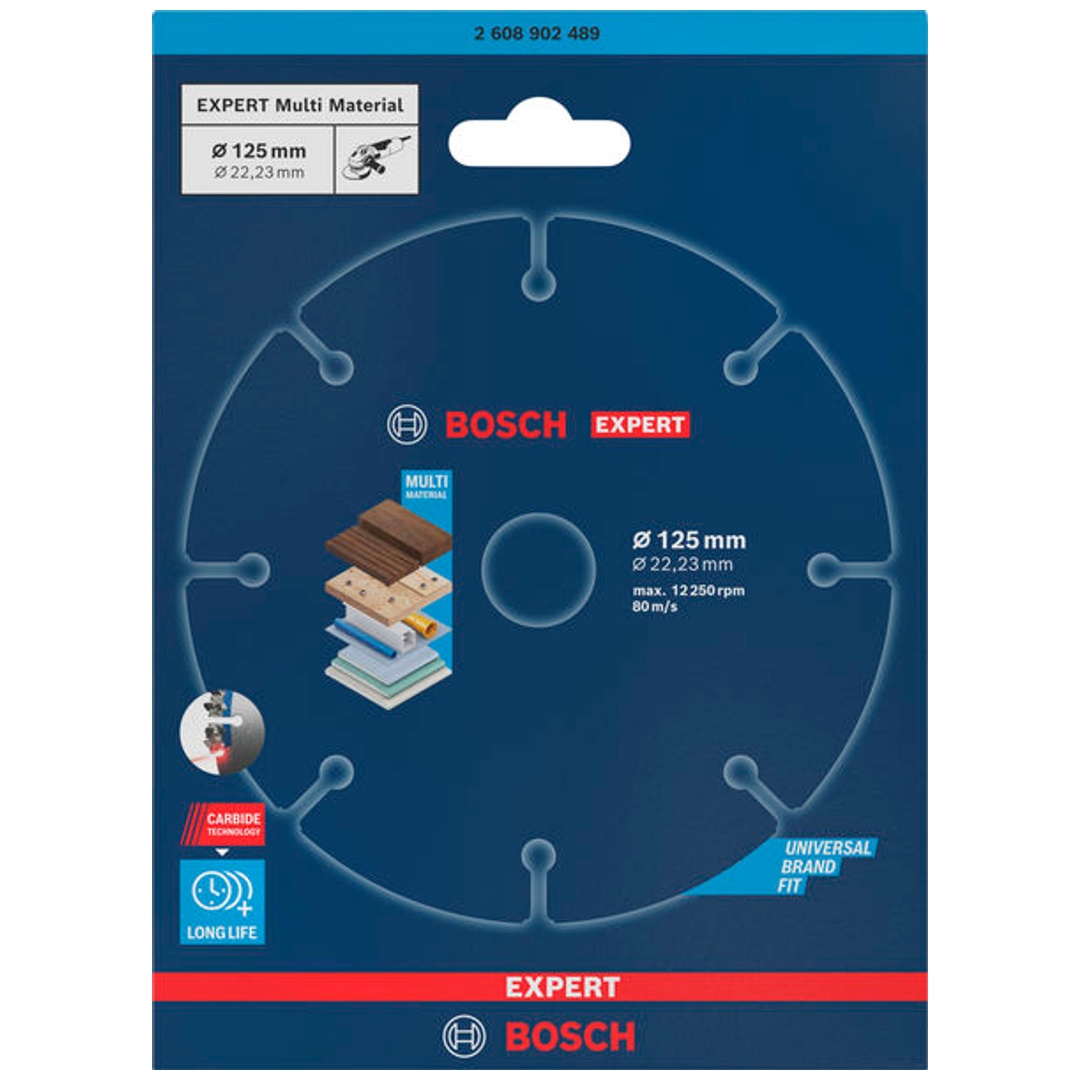 Bosch Professional Bosch EXPERT Carbide Multi Wheel Trennscheibe, 125 mm, 22,23 mm