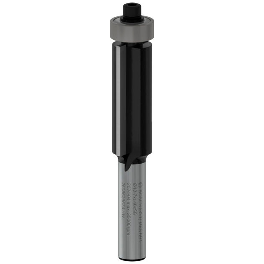Bosch Professional Bosch PRO Bündigfräser mit untenliegendem Führungskugellager,  Ø12,7 xL40, Schaft 8 mm