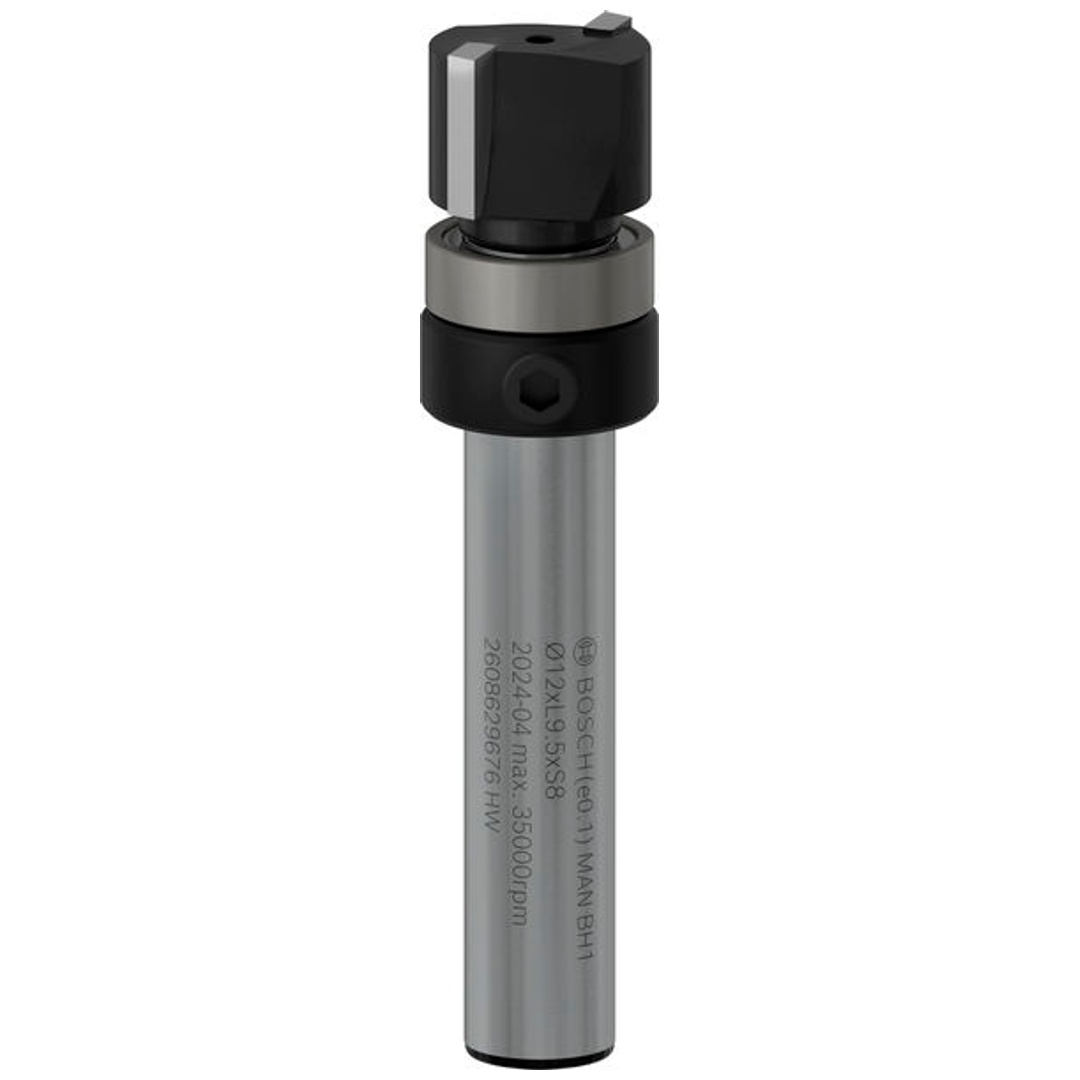 Bosch Professional Bosch PRO Bündigfräser mit obenliegendem Führungskugellager, Ø12,7 x L9,5, Schaft 8 mm