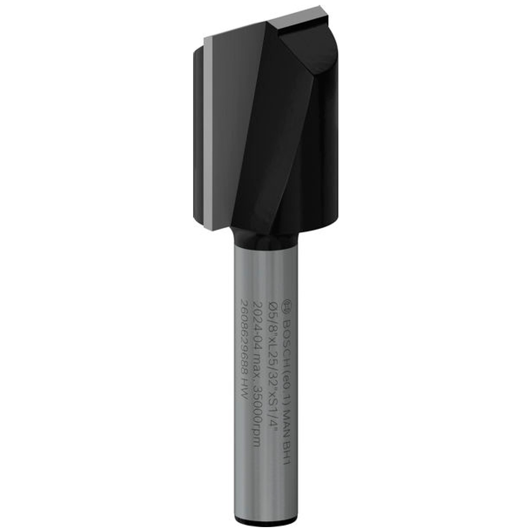 Bosch Professional Bosch PRO Nutfräser, zweischneidig, Ø 5/8 x L 49/64, Schaft 1/4