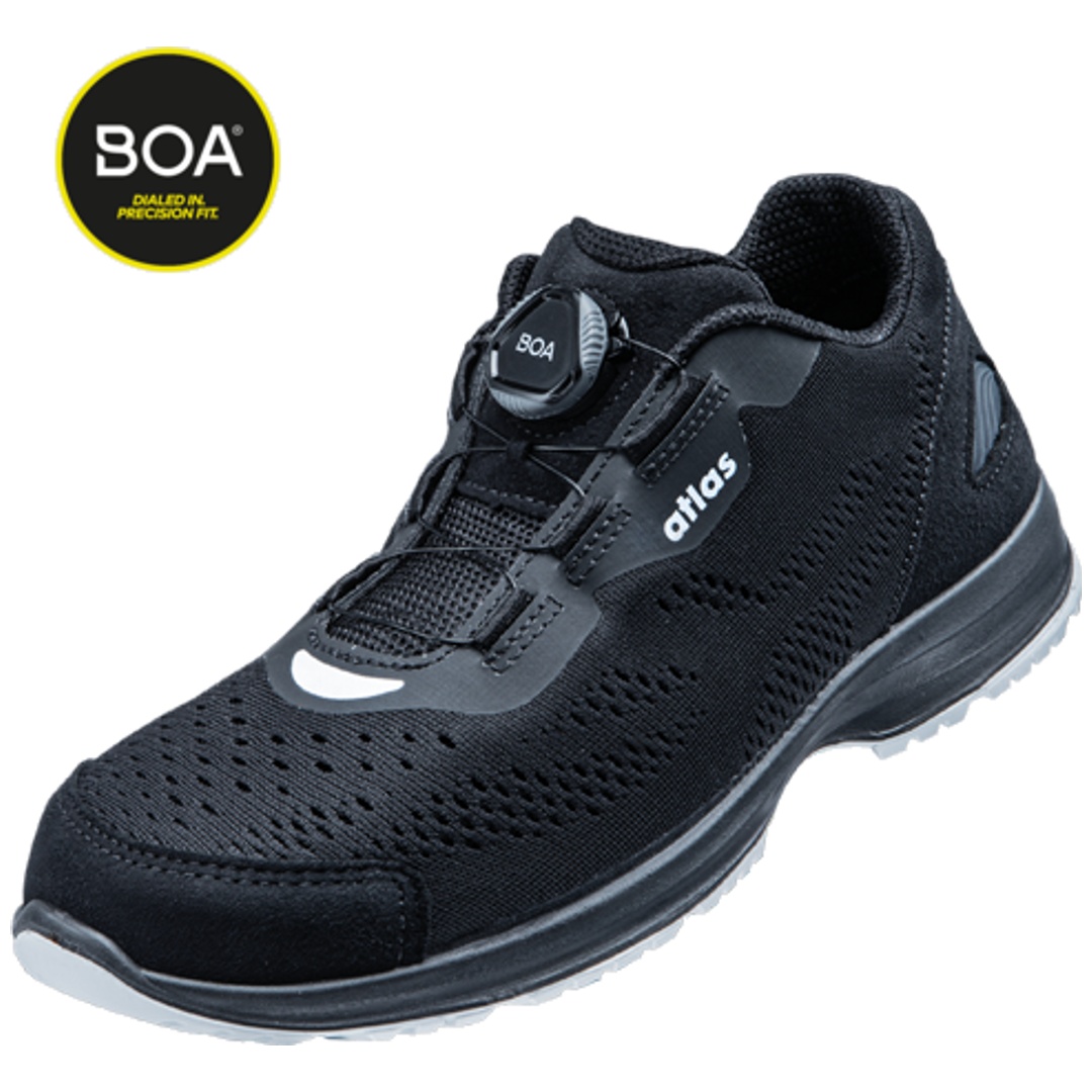 Atlas Sicherheitshalbschuh Runner 955 XP BOA S1P SRC ESD Gr. 36 schwarz/weiß