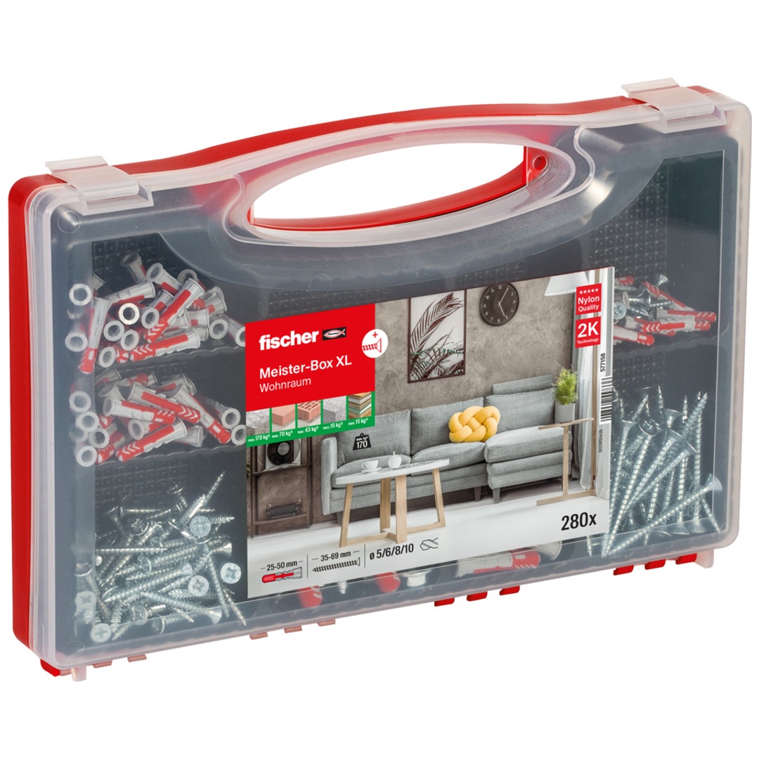 Fischer Meister-Box XL Wohnraum + Schrauben (280)