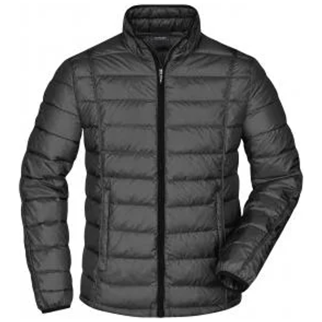 James & Nicholson Daiber-JN1082 Mens Quilted Down Jacket Gr. M black/black