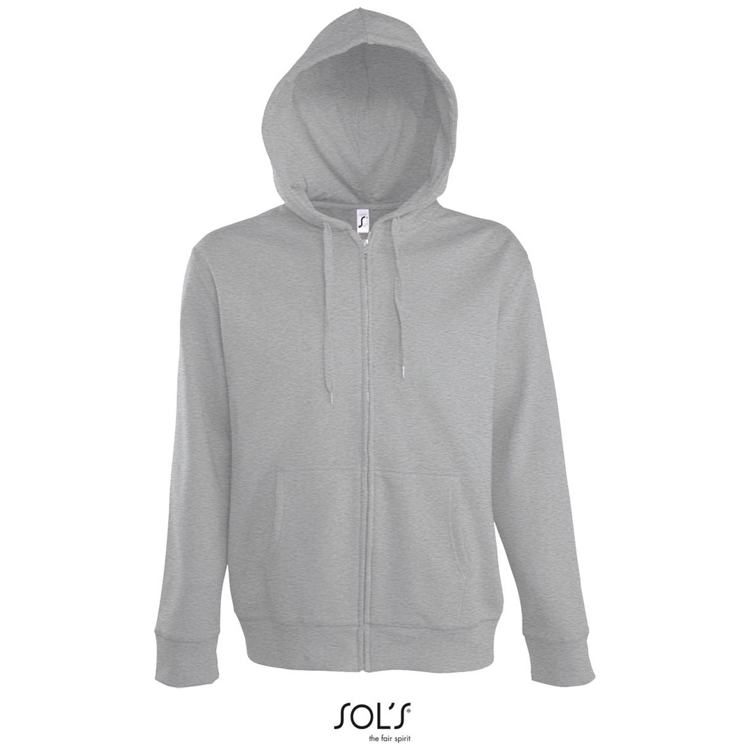 SOLs Collection SOL´S Sweatjacke mit gefütterter Kapuze 25.4780 Gr. M grey-melange