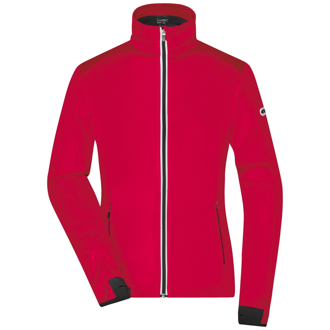 James & Nicholson Damen Softshell-Jacke JN1125 Gr. XL light-red/black