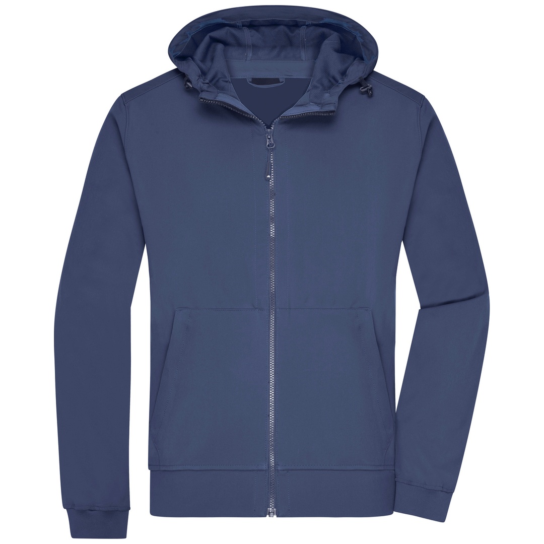 James & Nicholson Herren Softshell Jacke mit Kapuze JN1146 Gr. 3XL navy/navy
