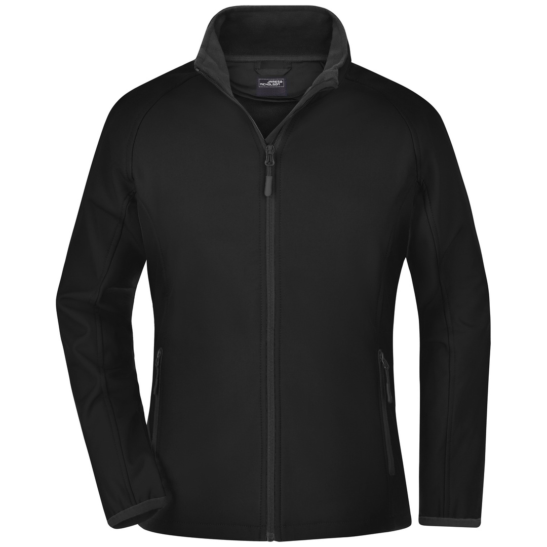 James & Nicholson Softshell Jacke für Damen JN1129 Gr. S black/black