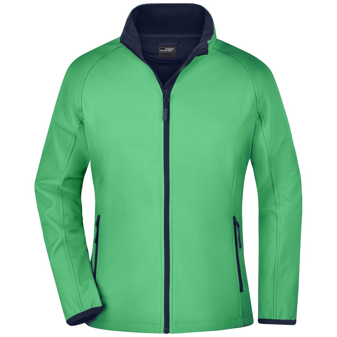 James & Nicholson Softshell Jacke für Damen JN1129 Gr. M green/navy