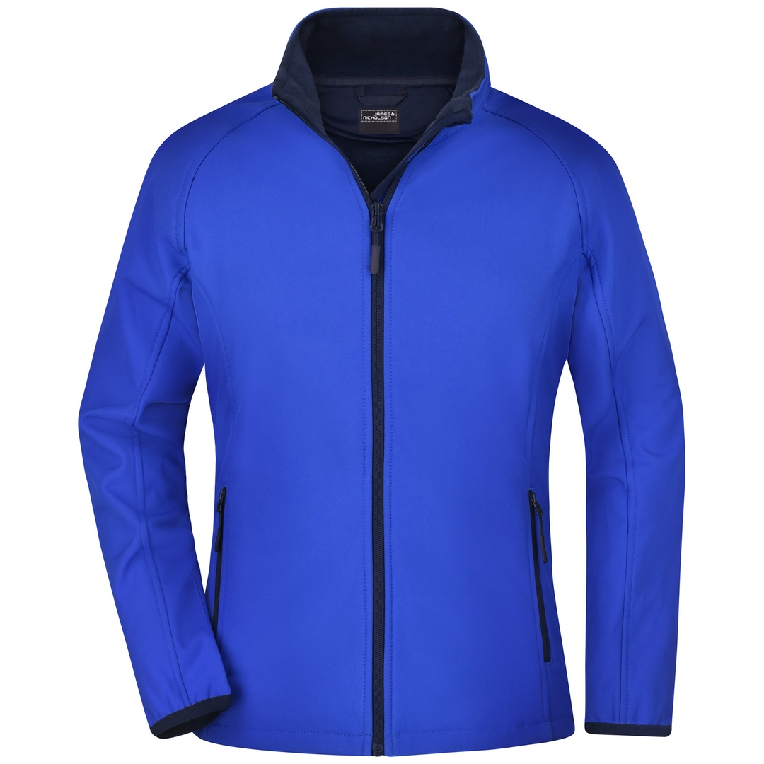 James & Nicholson Softshell Jacke für Damen JN1129 Gr. L nautic-blue/navy