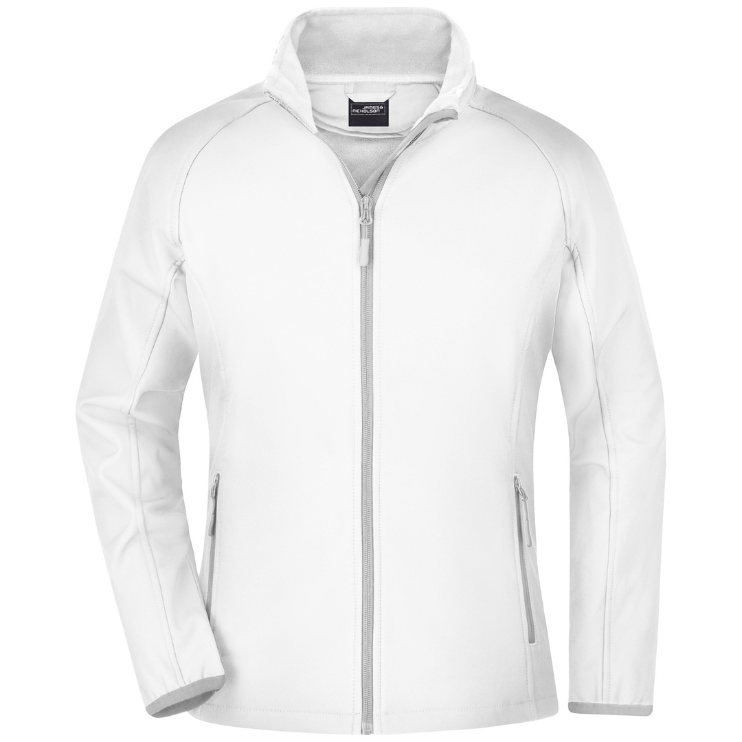 James & Nicholson Softshell Jacke für Damen JN1129 Gr. L white/white