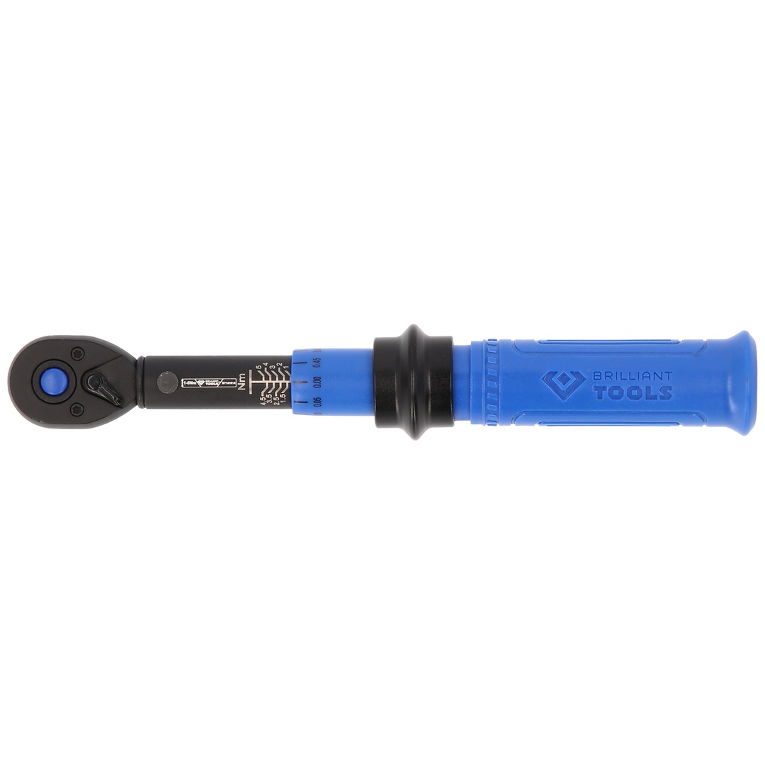 Brilliant Tools 1/4 Ratschen-Drehmomentschlüssel umschaltbar, 1-5 Nm