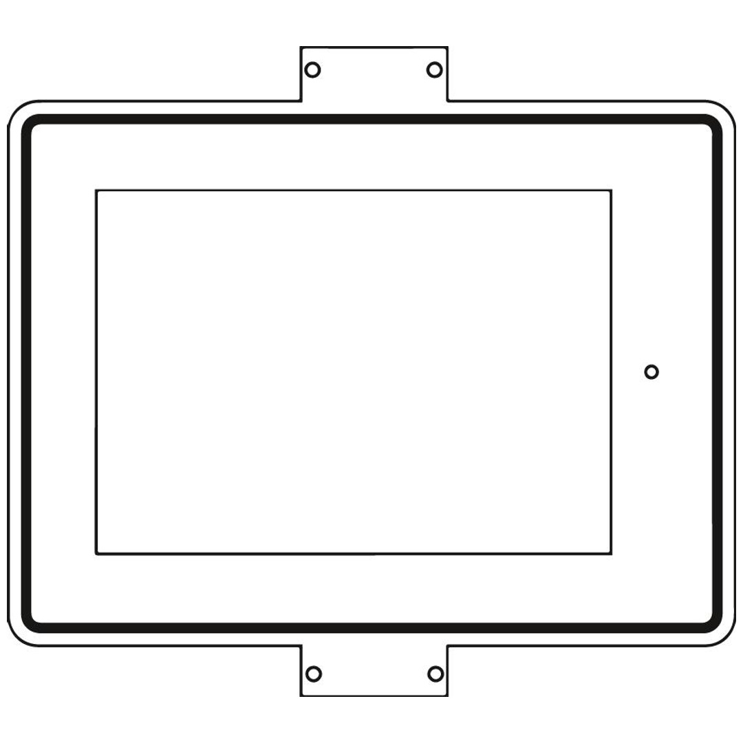 WZZ.450, 450x600mm einseitig weiß RA2 Einschub für DIN A3