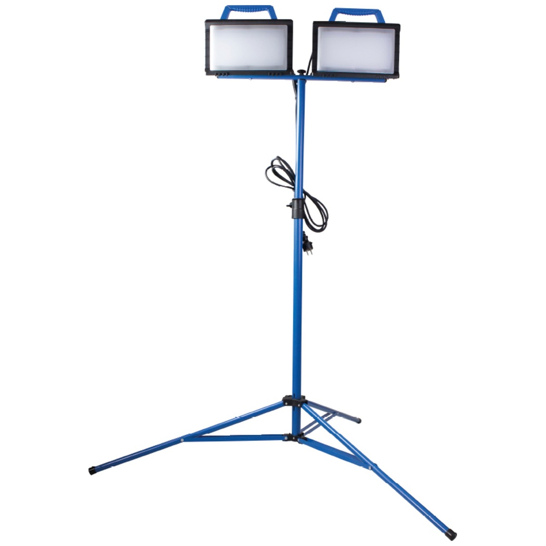 as-Schwabe LED Strahler mit Stativ, 2 x 30W, IP 54