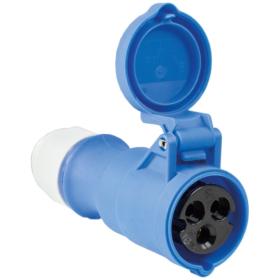 as - Schwabe 60471 CEE Connector 16A 230V IP44 Splash-Proof Made i...