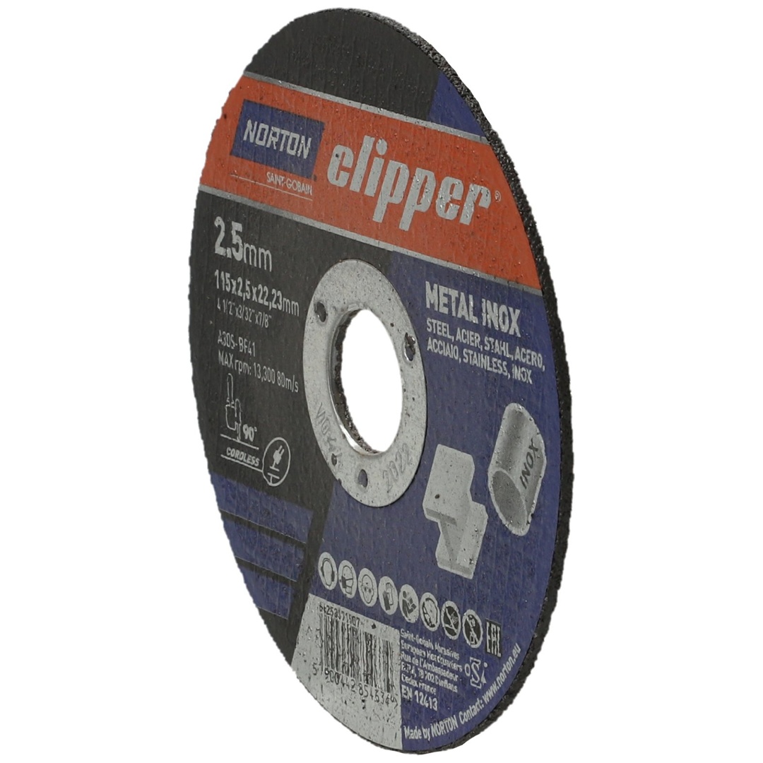 Norton Clipper Trennscheibe Metall-Inox A30S-115x2.5x22.23 mm