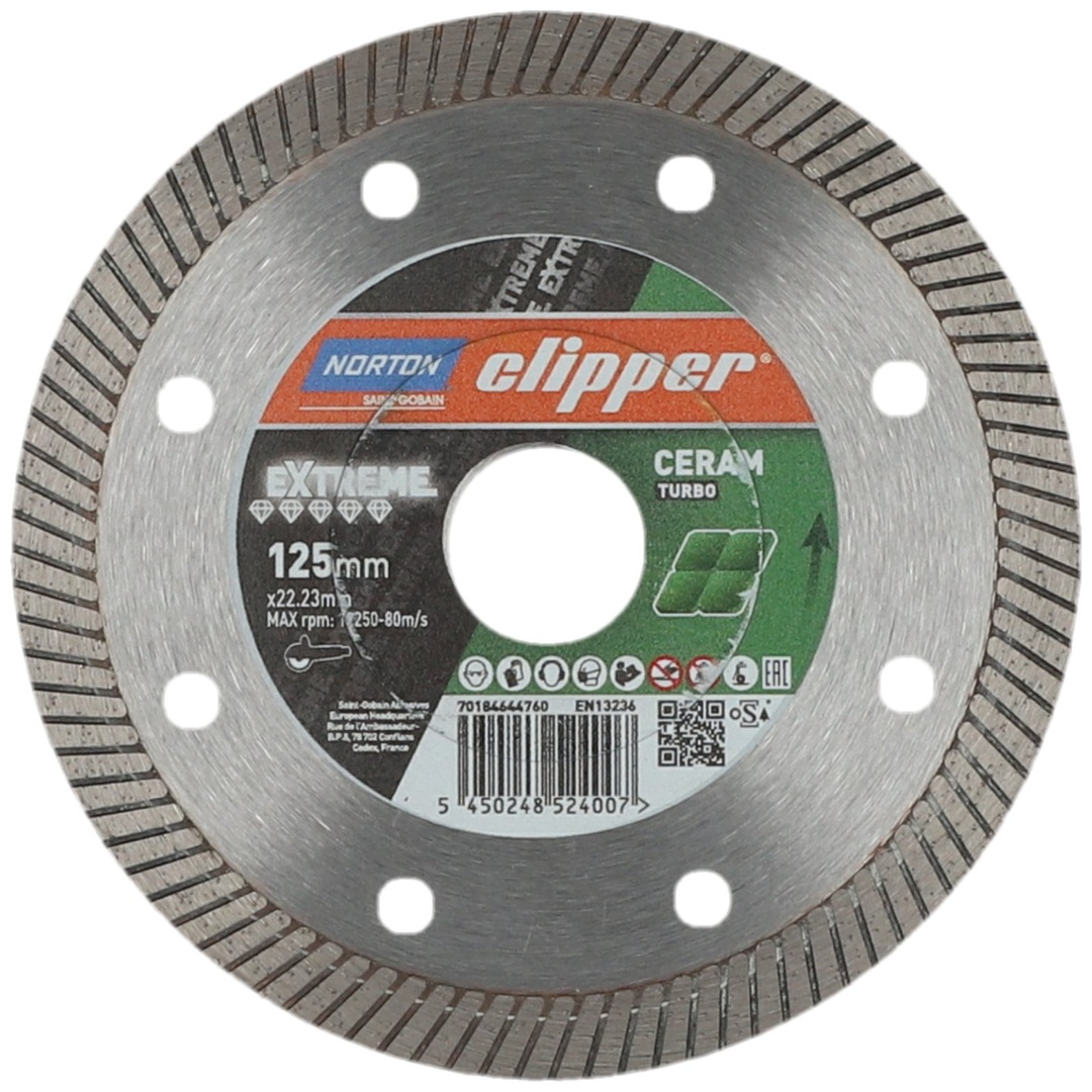 Norton Clipper Clipper Diamant-Trennsch.Extreme Ceramic 125x22,23