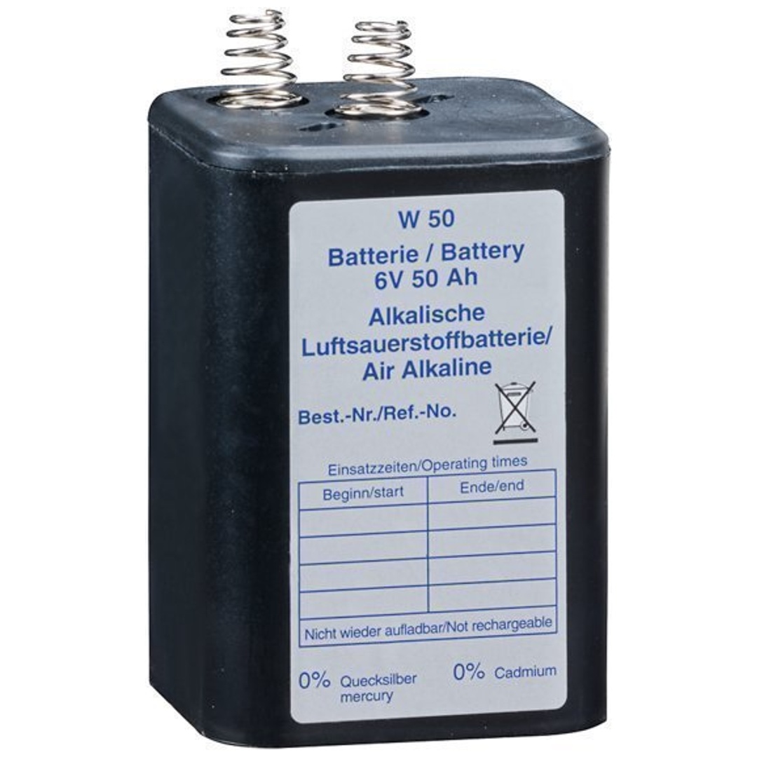 Wemas Blockbatterie 6V/50 Ah Kompakt 50 f. TL Baustellenleuchten/Bakenleuchten