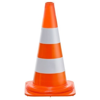 Verkehrsleitkegel PVC orange 500 mm