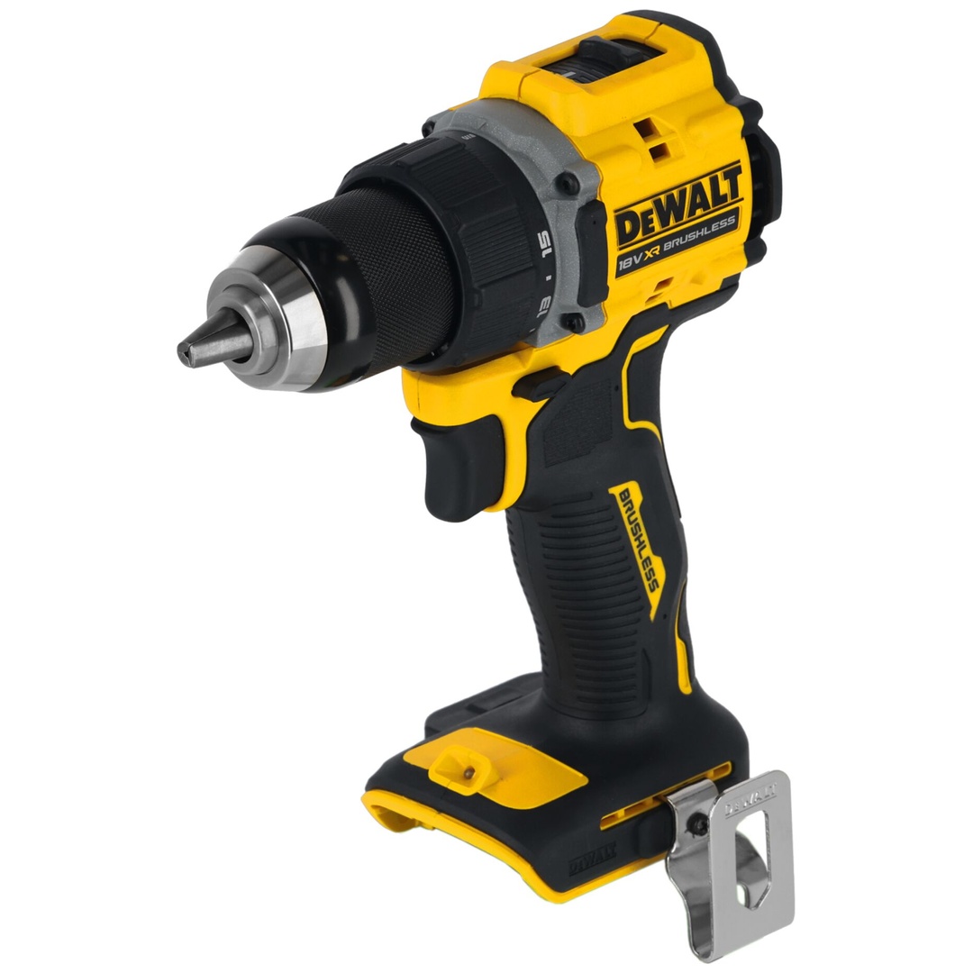 DeWalt Akku-Bohrschrauber 18 V (bürstenlos), incl. 2x Akku 5 Ah, Schnellladegerät, Zubehör, TSTAK-Box