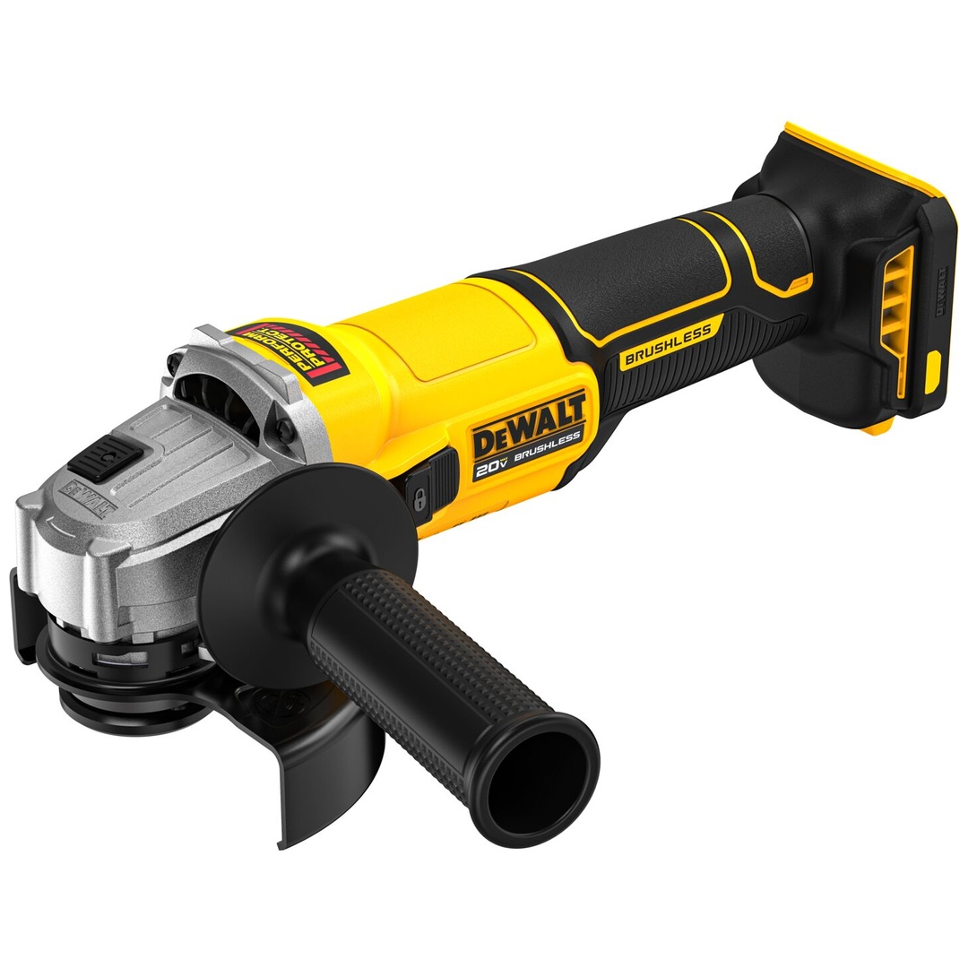DeWalt Akku-Winkelschleifer 18 V, 125 mm, Schiebeschalter, incl. Zubehör, TSTAK-Box