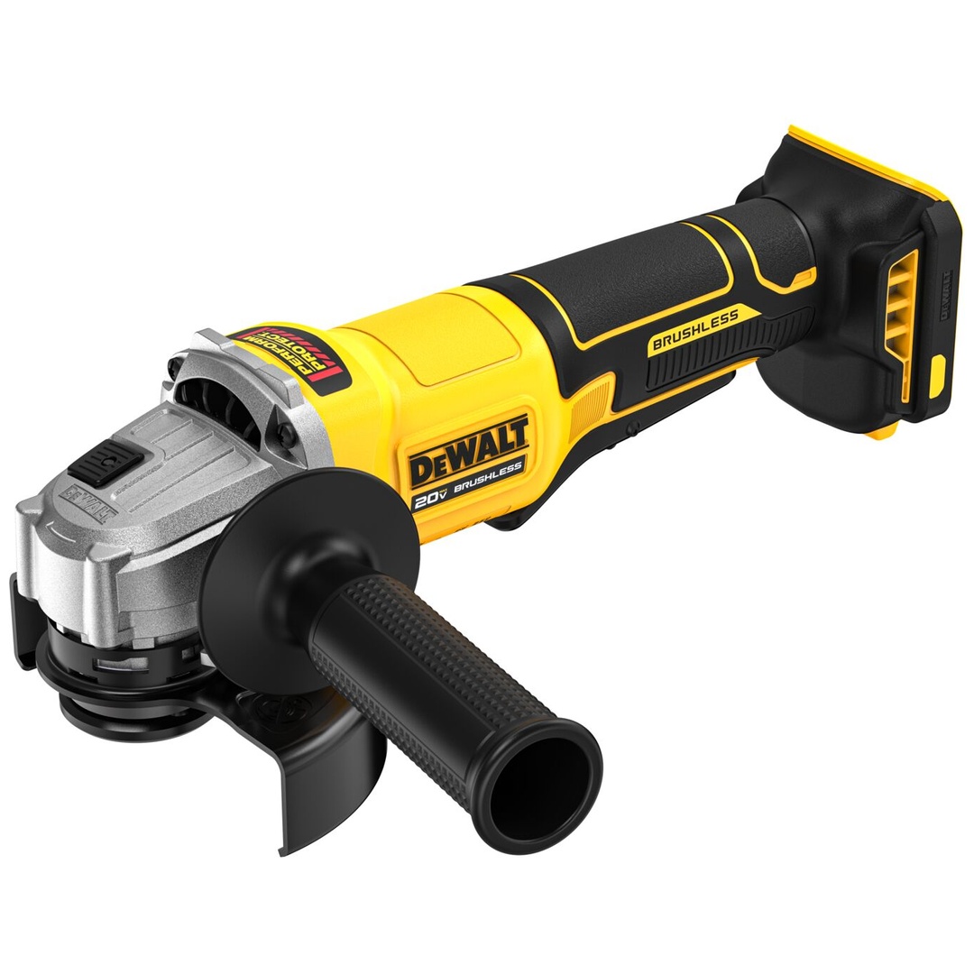 DeWalt Akku-Winkelschleifer 18 V, 125 mm, Totmannschalter, incl. Zubehör, TSTAK-Box