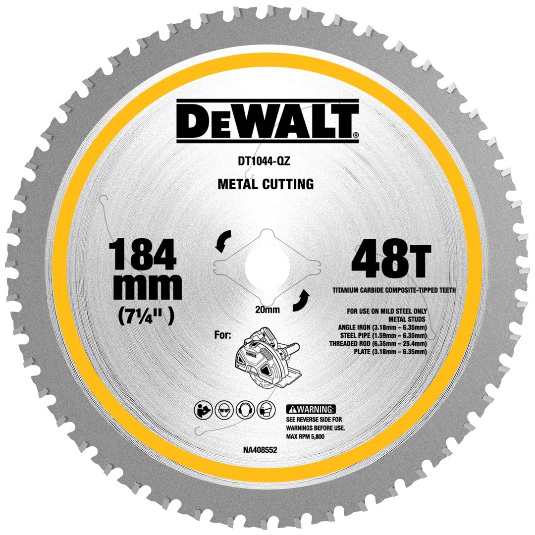 DeWalt Metall-Kreissägeblatt 184/20 mm 48Z