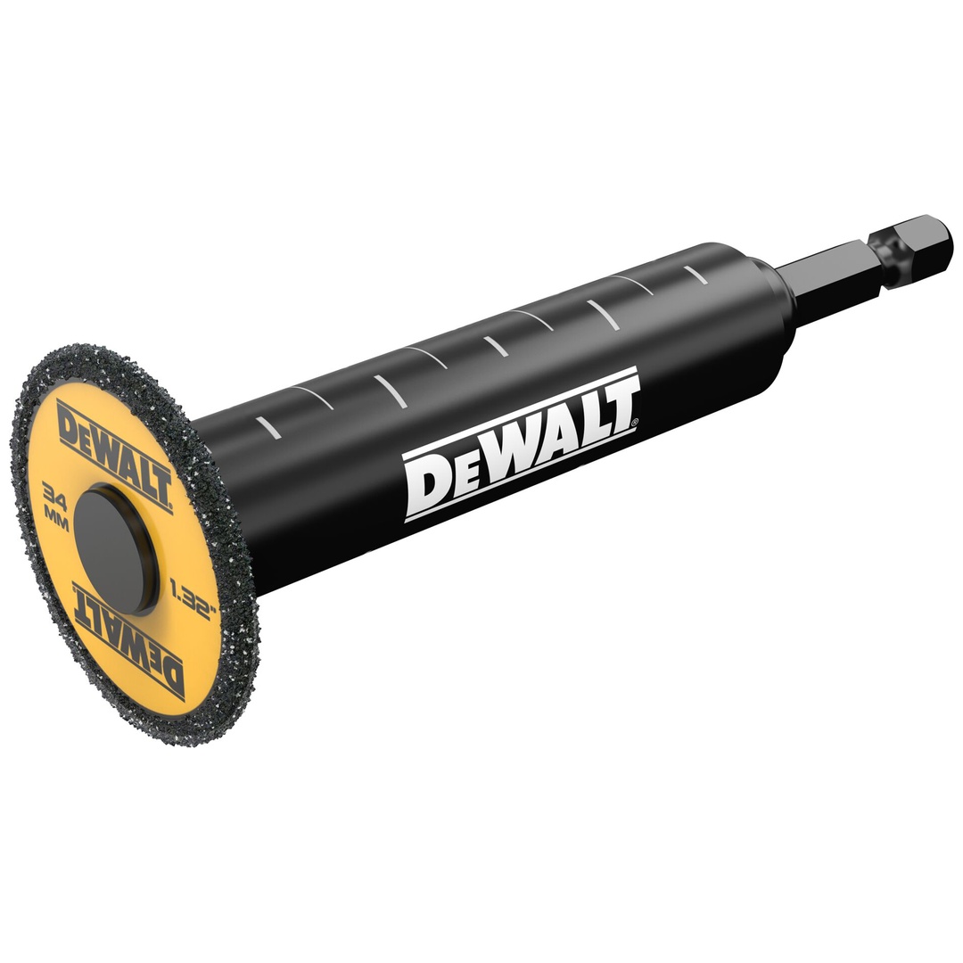 DeWalt Innenrohrschneider für PVC-Rohre, 34mm, für Verwendung mit Schraubern, 1/4